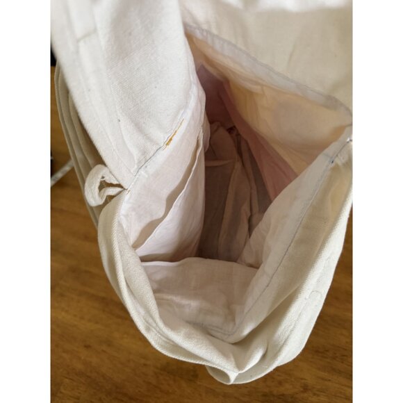 Handcrafted Boho Shoulder Bag With Sequin & Embroidery Accents Button Closure - Picture 4 of 9